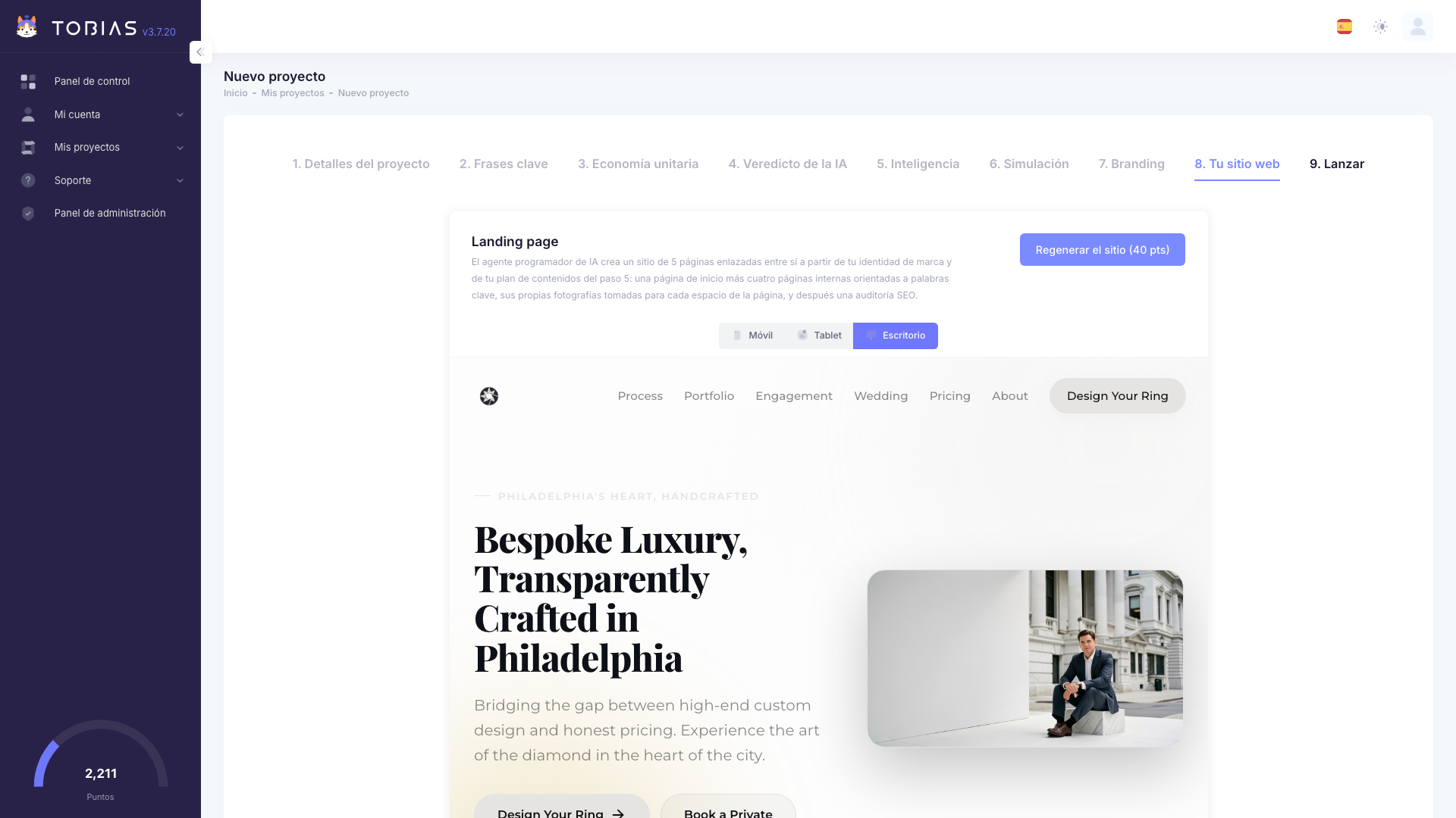 Tu sitio web